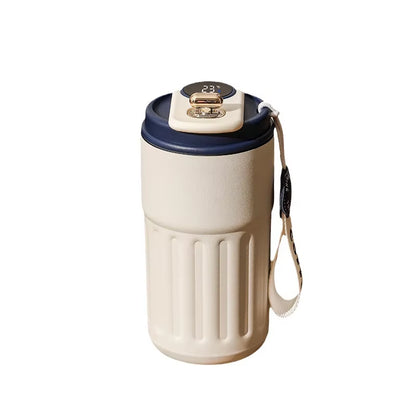 450Ml Thermos Bottle Smart Display Temperature 316 Stainless Steel Vacuum Cup Office Coffee Cup Business Portable Thermal Mug